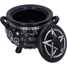 Load image into Gallery viewer, Big Witch Energy Cauldron Storage Box | Wiccan Witchcraft Decor | Hand-Painted