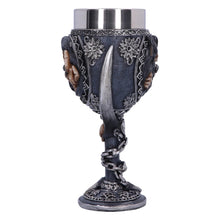 Laden Sie das Bild in den Galerie-Viewer, Reaper Skeleton Goblet Gothic Chalice with Stainless Steel Insert Skull Horror