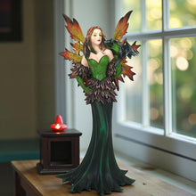 Load image into Gallery viewer, Autumn Forest Fairy an Dragon Figurine Mystical Ornament Fantasy Art Decor