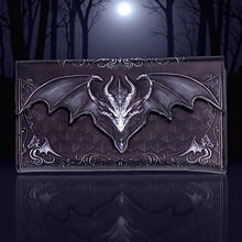 Load image into Gallery viewer, Dark Dragon Scale Purse Gothic Wallet Fantasy Gift Mythical Embossed Accessory