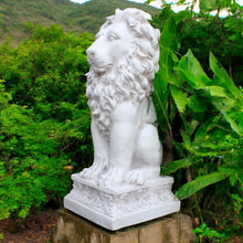 Load image into Gallery viewer, Majestic Sitting Lion Statue - Stone Effect Polyresin Garden Ornament 79cm
