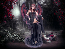 Load image into Gallery viewer, Enchanting Gothic Fairy and Gargoyle Companion Statue - Handcrafted Dark Fantasy Resin Sculpture - Mystical Home Decor-OsirisTradingUK