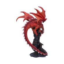Load image into Gallery viewer, Intricate Red Dragon Figurine Gothic Fantasy Art Resin Statue Gift Collectible Decor28.5cm