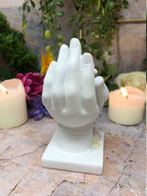 Load image into Gallery viewer, Beautiful Baby Girl Angel Cherub Resting in Hand Pink Roses Ornament Mothers Nana Grandma Gift Present-OsirisTradingUK