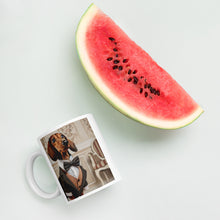 Load image into Gallery viewer, Elegant Dachshund in Tuxedo Mug | Adorable 11oz Coffee Cup | Perfect Gift for Dog Lovers | Classy Daschund Mug