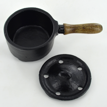 Load image into Gallery viewer, Incense Altar Burner with Wooden Handle Pagan Wiccan Ritual Ornamennt