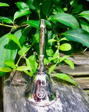Laden Sie das Bild in den Galerie-Viewer, Silver Pentagram Bell Wiccan Supplies Pagan Gift Ritual Altar Pentacle-OsirisTradingUK
