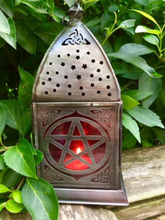 Load image into Gallery viewer, Moroccan Style Pentagram Lantern Tealight Holder Candle Home Ornament Lighting-OsirisTradingUK