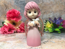 Load image into Gallery viewer, Mythical Creature Girl Angel with Rabbit Sculpture Faun Figurine Fantasy-OsirisTradingUK