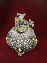 Load image into Gallery viewer, Stone Effect Dragon Guardian Ashtray with Lid Home Decoration Gothic Box-OsirisTradingUK