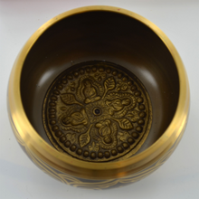 Charger l'image dans la galerie, Hand Made Mantra Etched Gold Singing Bowl Home Decor Feng Shui Buddhist Gift-OsirisTradingUK