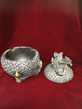 Load image into Gallery viewer, Stone Effect Dragon Guardian Ashtray with Lid Home Decoration Gothic Box-OsirisTradingUK