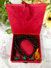 Load image into Gallery viewer, Boxed Wooden Mallah Beads Buddhist Prayer Beads Mala in Gift Box Yoga-OsirisTradingUK