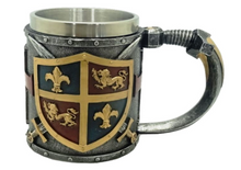Laden Sie das Bild in den Galerie-Viewer, Medieval Style Templar Tankard Beer Glass Stein Crusader Table Decoration-OsirisTradingUK