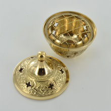 Load image into Gallery viewer, Brass Plated Incense Burner Spiritual Altar Home Decoration Space Clearing-OsirisTradingUK