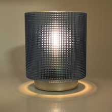 Laden Sie das Bild in den Galerie-Viewer, Blue LED Moroccan Style Glass Battery Powered Lantern Home Decor Lighting-OsirisTradingUK