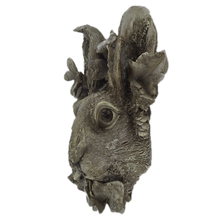 Laden Sie das Bild in den Galerie-Viewer, Hare Wall Plaque Garden Ornament Rabbit Wiccan Pagan Decor Sculpture-OsirisTradingUK