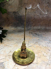 Load image into Gallery viewer, Brass Buddha Incense Holder Ash Catcher Space Clearing Feng Shui Collection-OsirisTradingUK