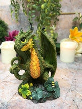 Load image into Gallery viewer, Dragon Flower Guardian Fantasy Figure Sculpture Mythical Statue Ornament Gift