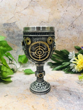 Charger l'image dans la galerie, Steampunk Gearwork Dragon Goblet Dragons Chalice Ornament Gothic Decor Design B-OsirisTradingUK