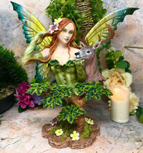 Load image into Gallery viewer, Large Fairy and Stag Companion Sculpture Statue Mythical Creatures Figure Gift-OsirisTradingUK