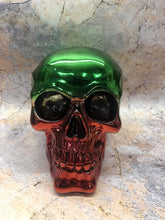 Load image into Gallery viewer, Red and Green Skull Ornament Figure Skulls Collection Sculpture Gothic Decor-OsirisTradingUK