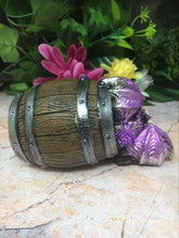 Load image into Gallery viewer, Comical Purple Dragon in Barrell Dragons Collection Ornament Gothic Decor-OsirisTradingUK