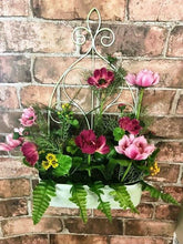 Load image into Gallery viewer, Artificial Flowers Hanging Basket Garden Decoration Outdoor Flower Arrangement