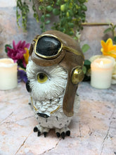 Charger l'image dans la galerie, Comical Steampunk Owl Sculpture Figurine Home Decoration Statue Owls-OsirisTradingUK