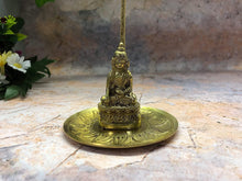Load image into Gallery viewer, Brass Buddha Incense Holder Ash Catcher Space Clearing Feng Shui Collection-OsirisTradingUK