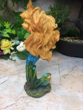 Load image into Gallery viewer, Mermaid with Shell Display Figurine Fantasy Marine Sea Ocean Creature Ornament-OsirisTradingUK