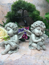 Load image into Gallery viewer, Pair of Guardian Angel Figurine Cherubs Statue Ornament Sculpture Statue Figures-Collectables:Fantasy, Myth & Magic:Mythical Creatures:Angels-OsirisTradingUK