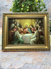 Laden Sie das Bild in den Galerie-Viewer, Laminiertes gerahmtes Bild Das letzte Abendmahl Jesus Christentum Religiöse Dekoration