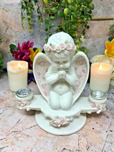 Load image into Gallery viewer, Guardian Angel Figurine Praying Cherub Candle Holder Statue Ornament Sculpture-Collectables:Fantasy, Myth & Magic:Mythical Creatures:Angels-OsirisTradingUK