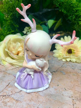 Load image into Gallery viewer, Mythical Creature Girl with Cat Faun Figurine Fantasy Children of the Forest-OsirisTradingUK