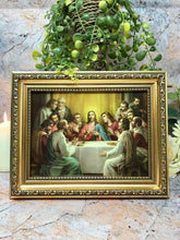 Laden Sie das Bild in den Galerie-Viewer, Laminiertes gerahmtes Bild Das letzte Abendmahl Jesus Christentum Religiöse Dekoration