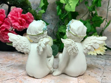 Charger l'image dans la galerie, Pair of Beautiful Baby Angel Cherubs Daydreaming Ornament-Collectables:Fantasy, Myth & Magic:Mythical Creatures:Angels-OsirisTradingUK