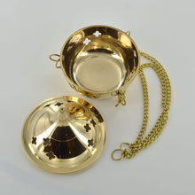 Load image into Gallery viewer, Hanging Brass Plated Incense Burner Spiritual Altar Decoration Space Clearing