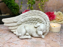 Load image into Gallery viewer, Memorial Dog Angel Statue Pet Grave Marker Tribute Garden Ornament Sculpture