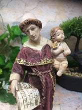 Laden Sie das Bild in den Galerie-Viewer, St Anthony and Baby Jesus Statue Religious Ornament Sculpture Catholic Figurine-OsirisTradingUK