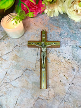 Laden Sie das Bild in den Galerie-Viewer, Mahogany Wood Crucifix Cross Wall Hanging Religious Decoration-OsirisTradingUK
