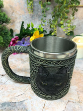 Load image into Gallery viewer, Lucky Black Cat Tankard Gothic Decor Wiccan Pagan Cats Collection Ornament-OsirisTradingUK