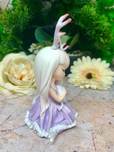 Load image into Gallery viewer, Mythical Creature Girl with Cat Faun Figurine Fantasy Children of the Forest-OsirisTradingUK