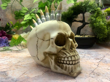 Load image into Gallery viewer, Bullet Skull Sculpture Figurine Gothic Horor Ornament Figure Decoration Skeleton-OsirisTradingUK