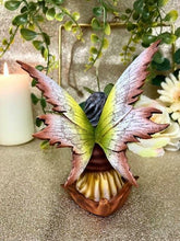 Load image into Gallery viewer, Flower Fairy Resting on Leaf Figurine Statue Ornament-OsirisTradingUK
