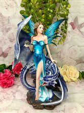 Load image into Gallery viewer, Large Fairy and Dragon Companion Sculpture Statue Mythical Creatures Figure Gift-OsirisTradingUK