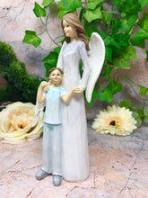 Load image into Gallery viewer, Guardian Angel with Child Figurine Statue Sculpture Figure Angels Collection-OsirisTradingUK