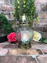 Load image into Gallery viewer, Round Candle Holder Design Religious Grave Garden Decoration Memorial Ornament