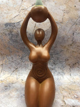 Load image into Gallery viewer, Mother Earth Gaia Statue Pagan Spiral Goddess Altar Wiccan Cone Incense Burner-OsirisTradingUK