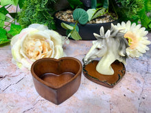 Load image into Gallery viewer, Heart Shaped White Horse Trinket Box Secret Stash Equestrian Horses Collection-OsirisTradingUK
